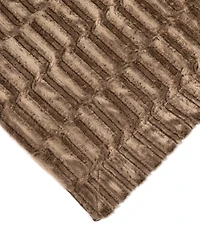 Cheer Collection Luxuriously Soft Faux Fur Design Blanket, 60" x 70"