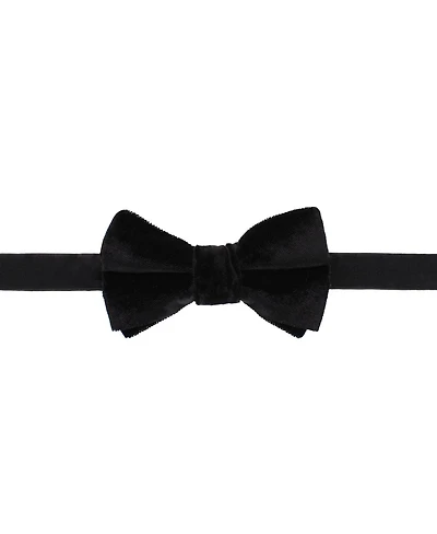 Trafalgar Men's Poirot Velvet Solid Colored Bow Tie