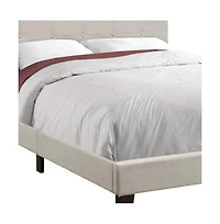 Upholstered Tufted Bed Frame for Cozy and Elegant Bedroom Setup