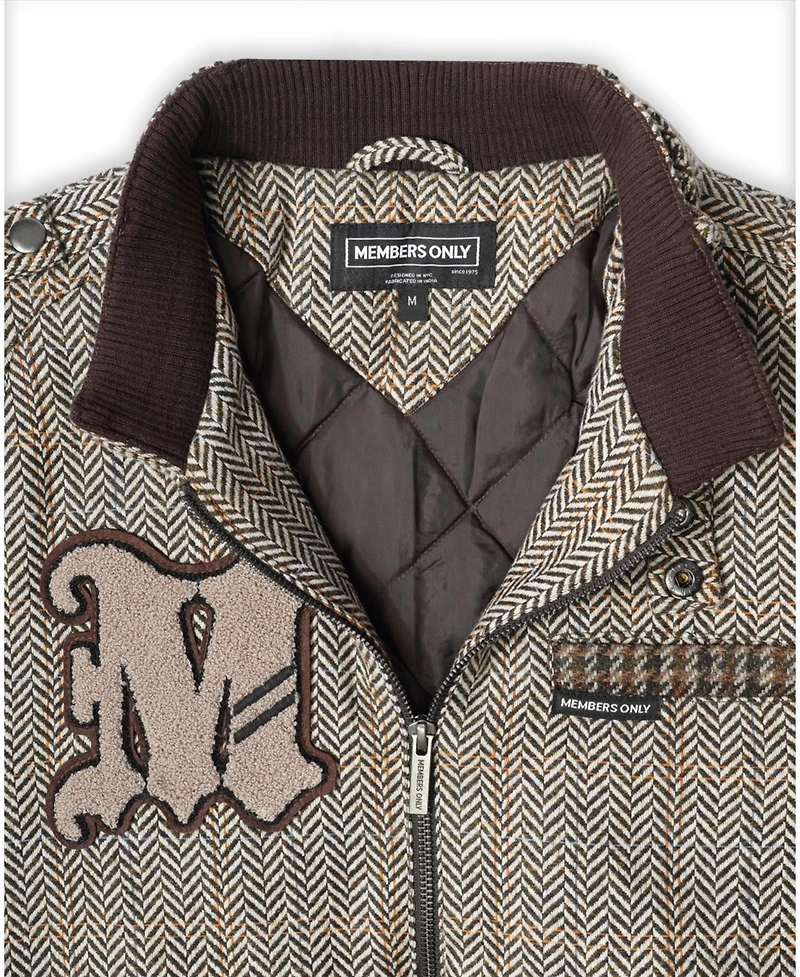Men's Tweed Varsity Jacket