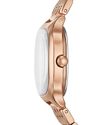 Skagen Women's Mellem Lille Quartz Three-Hand Rose Gold Stainless Steel Watch, 28mm