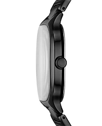 Skagen Men's Mellem Quartz Three-Hand Black Stainless Steel Watch, 40mm