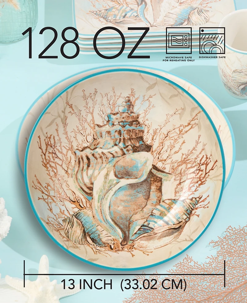 Certified International Escape to the Sea Serving Bowl