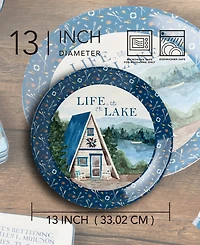 Certified International Wake At The Lake Round Platter