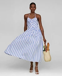 Avec Les Filles Women's Halter Maxi Dress
