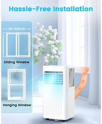 Cowsar 10000 Btu Portable Air Conditioners, 4 Modes portable Ac with Cooling, Fan, Dehumidifier & Sleep Mode, Cooling up to 450 Sq.Ft. with 24H Timer/