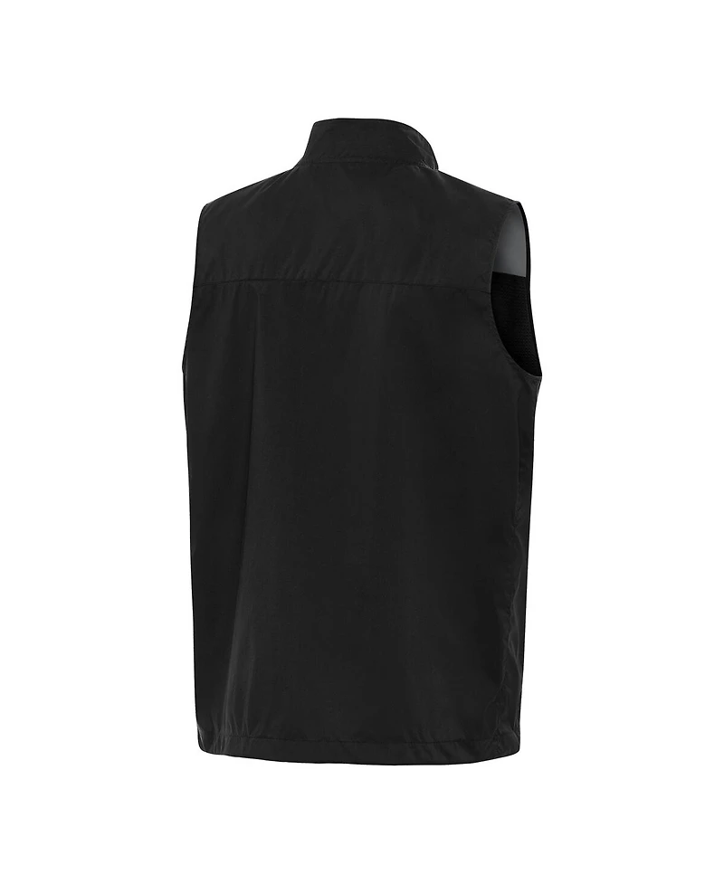 Antigua Men's Black Georgia Bulldogs Brisk Full-Zip Vest