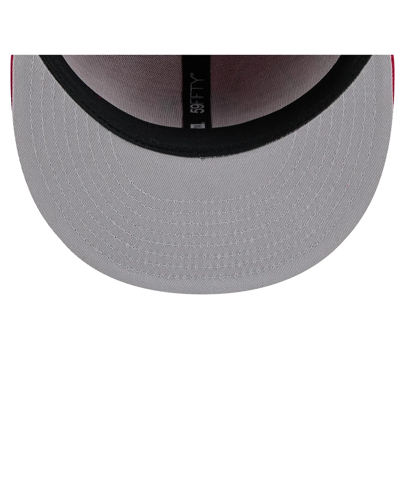 New Era Men's Red Philadelphia Phillies Yarn Stitch 59FIFTY Fitted Hat