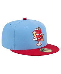 New Era Men's Light Blue/Red Reno Aces Copa de la Diversion 59FIFTY Fitted Hat