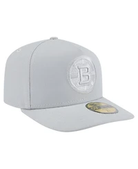 New Era Men's Gray Boston Bruins Color Pack A-Frame 59FIFTY Fitted Hat