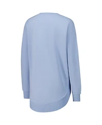 Pressbox Women's Light Blue Notre Dame Fighting Irish Poncho Fleece Pullover Sweatshirt