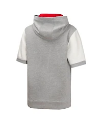 Outerstuff Big Boys and Girls Heather Gray St. Louis Cardinals Line Up Short Sleeve Pullover Hoodie
