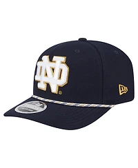 New Era Men's Navy Notre Dame Fighting Irish Game Day Multi-Rope 9SEVENTY Stretch-Snap Hat