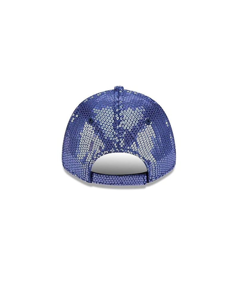New Era Women's Navy Dallas Cowboys Gameday Sequin 9FORTY Adjustable Hat