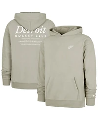 '47 Brand Men's Gray Detroit Red Wings Foundation Pullover Hoodie