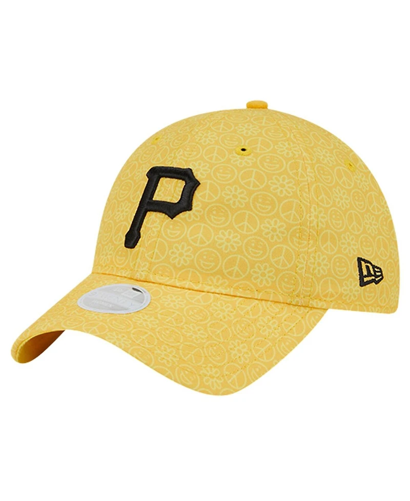 New Era Women's Men's Gold Pittsburgh Pirates Don't Worry 9TWENTY Adjustable Hat