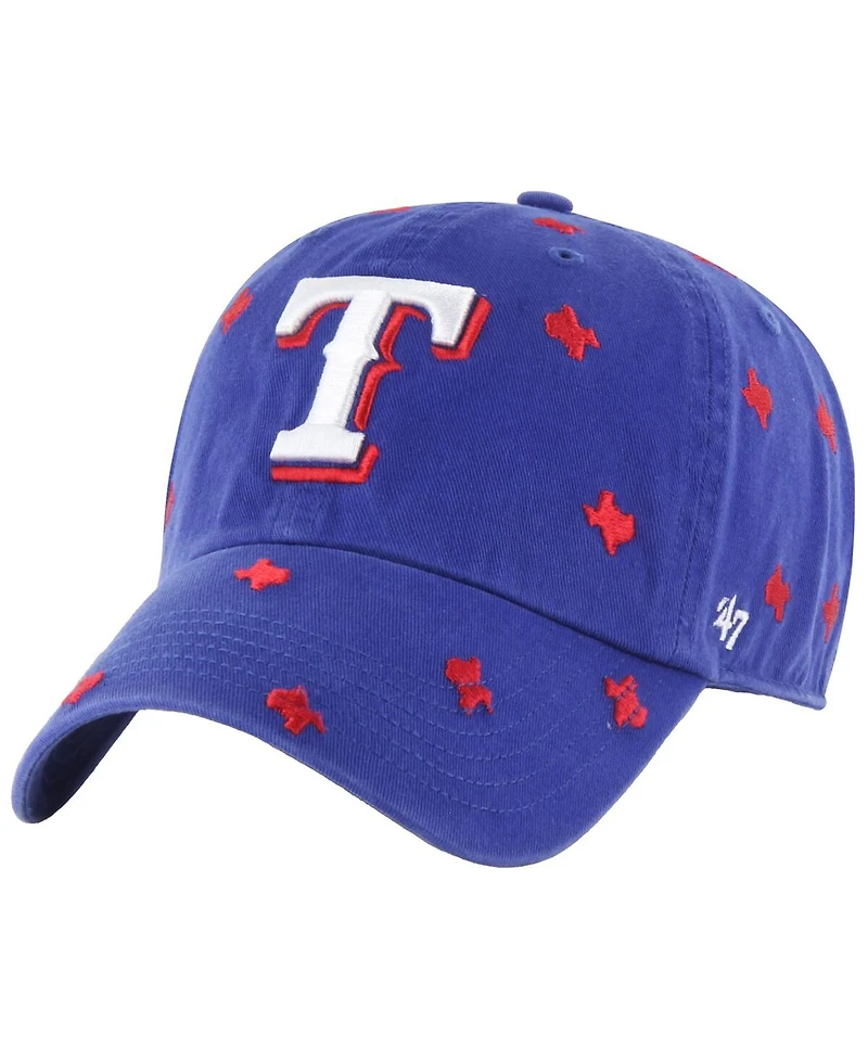 '47 Brand Women's Royal Texas Rangers Confetti Clean Up Adjustable Hat