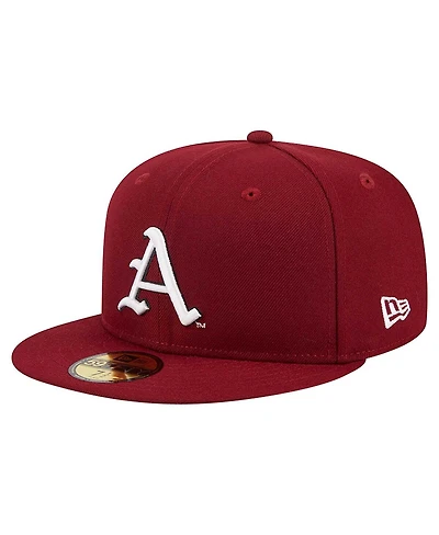 New Era Men's Cardinal Arkansas Razorbacks 59FIFTY Fitted Hat