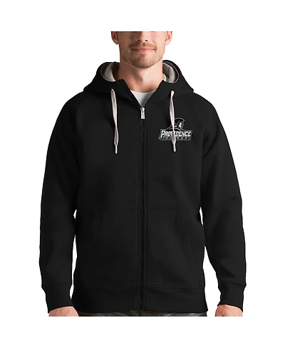 Antigua Men's Black Providence Friars Victory Full-Zip Hoodie