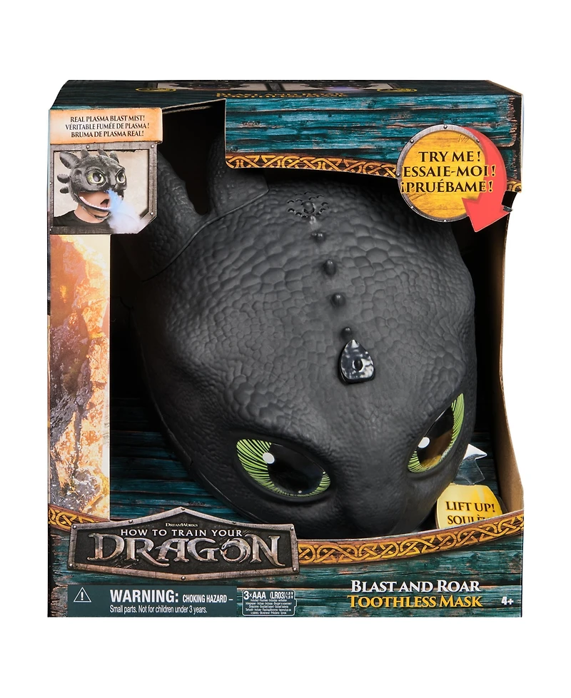 DreamWorks Dragons How To Train Your Dragon Electronic Blast Roar and Toothless Mask