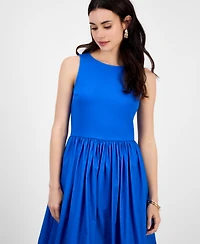 I.n.c. International Concepts Petite Bubble-Hem Midi Dress, Exclusively at Macy's