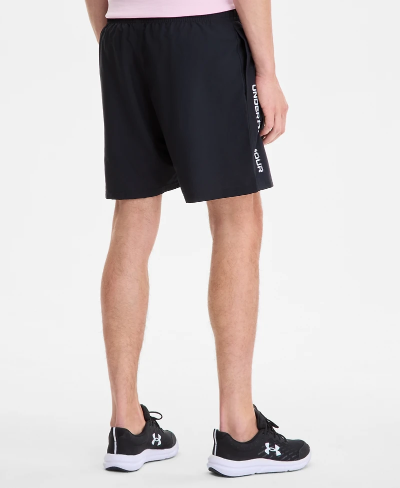 Under Armour Men's Moisture-Wicking Logo-Print 8-1/4" Tech Shorts