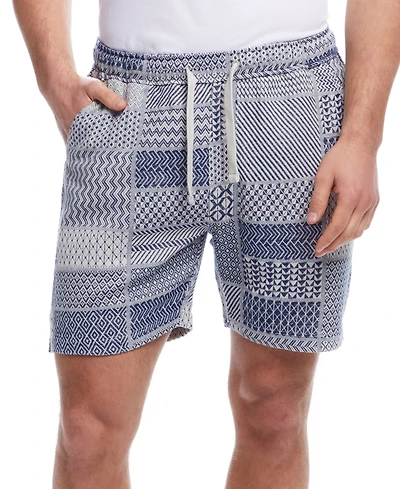 Weatherproof Vintage Men's Jacquard Knit Patchwork 6" Shorts