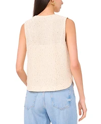 Vince Camuto Women's Sequined Sleeveless Crewneck Top