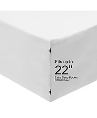 Easy Care 650TC Sheet Set - Extra Deep Pockets (22 inches), California King