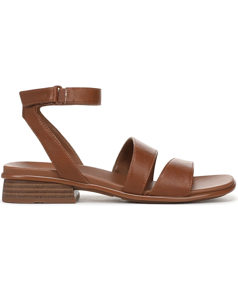 Naturalizer Women's Effie Square Toe Block Heel Flat Sandals