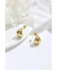 Sparkling Star Drop Shape Studs
