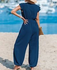 Cupshe Women's Contemporary Mood Blue Jumpsuit