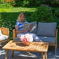 Sanibel 4-Piece Patio Conversation Set - Gray