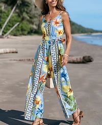 Cupshe Women's Daisy Breeze Floral Jumpsuit