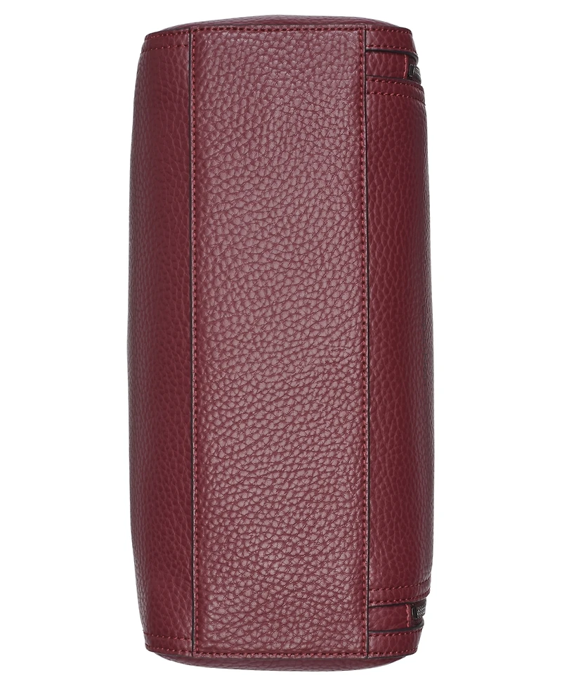 Calvin Klein Garnet Triple Compartment Top Zipper Satchel