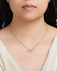 Disney Cubic Zirconia Mickey Mouse Mom Necklace