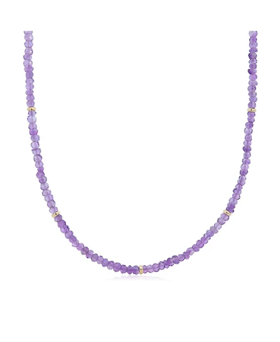 The Lovery Amethyst Bead Necklace 14K Gold