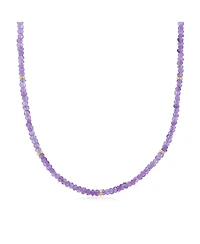 The Lovery Amethyst Bead Necklace 14K Gold