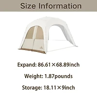 Naturehike Cloud Boundar Tent Door Curtain, Sun Shelter Accessory, Windproof & Privacy Screen for Camping Canopy Tent