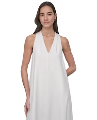 Dkny Jeans Women's V-Neck Racerback Swing Dress - IVY