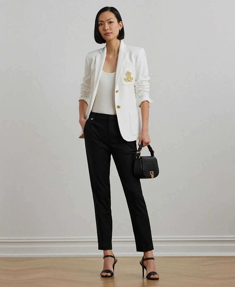 Lauren Ralph Double-Faced Stretch Cotton Pant