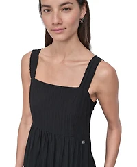 Dkny Jeans Women's Cotton Tiered Maxi Dress