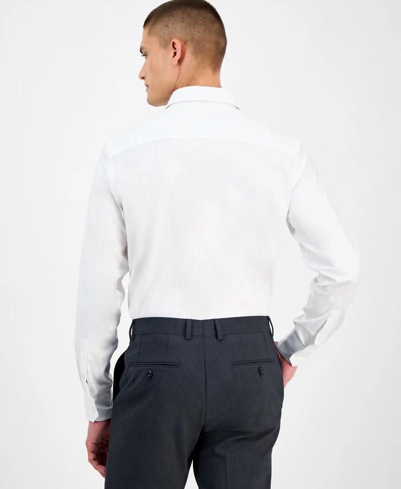 Alfani Men's Slim-Fit Herringbone Dress Shirt, Exclusively at Macy's
