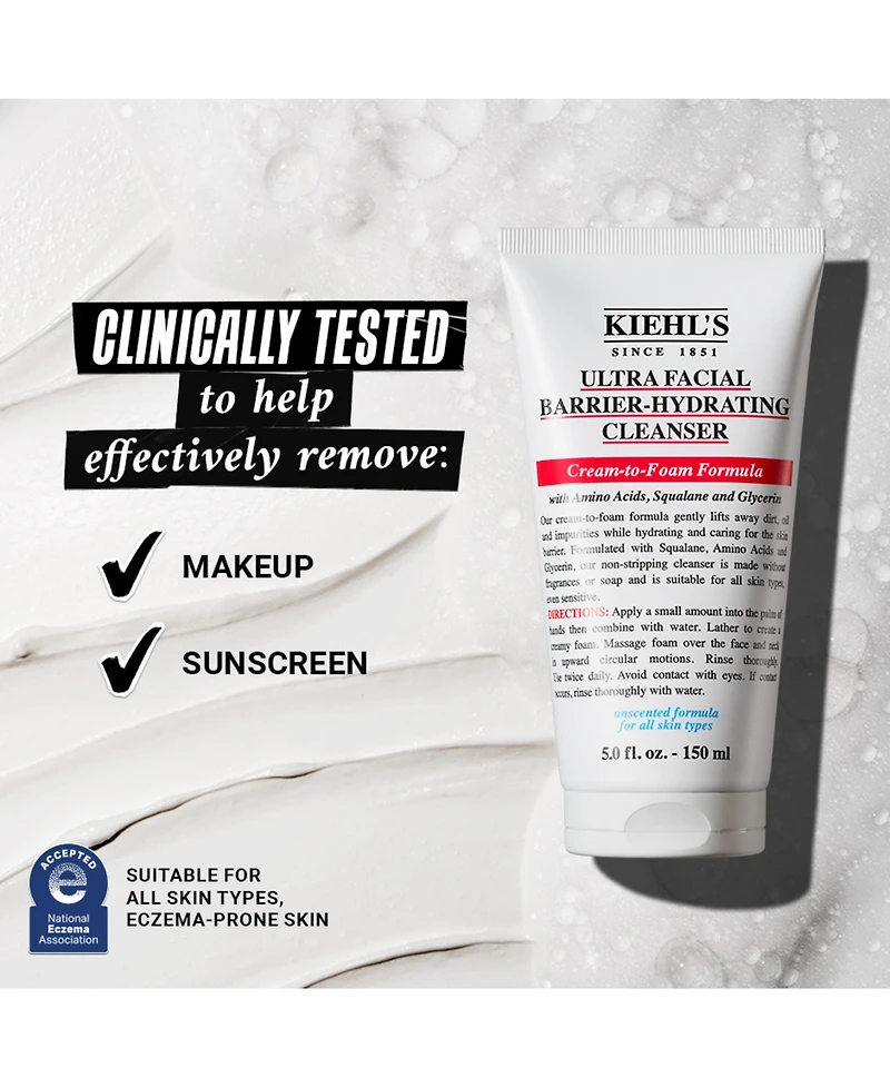 Kiehl's Since 1851 Ultra Facial Barrier-Hydrating Cleanser, 2.5oz