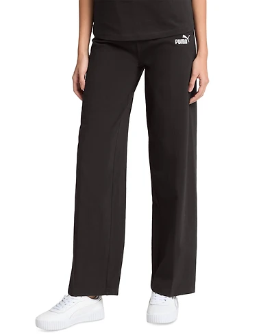 Puma Women's Essential Logo Mid-Rise Full-Length Pants