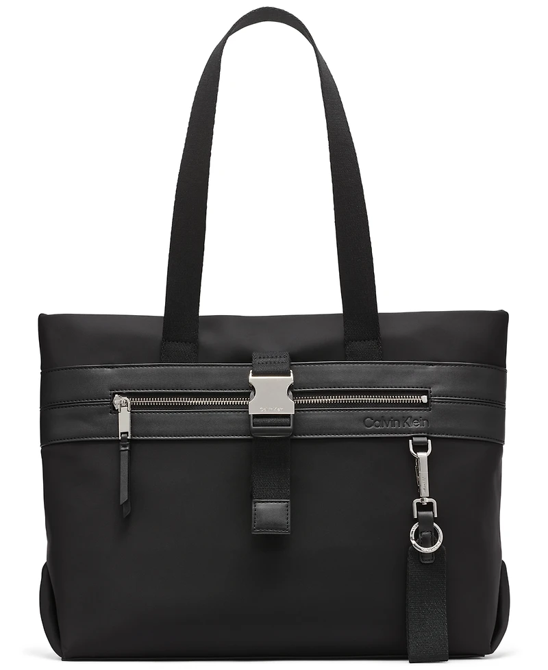 Calvin Klein Elora Nylon Top Zipper Tote Bag