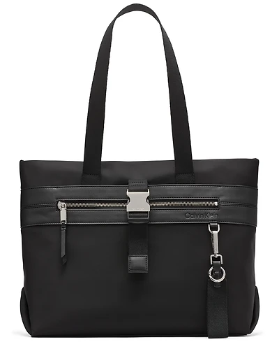 Calvin Klein Elora Nylon Top Zipper Tote Bag