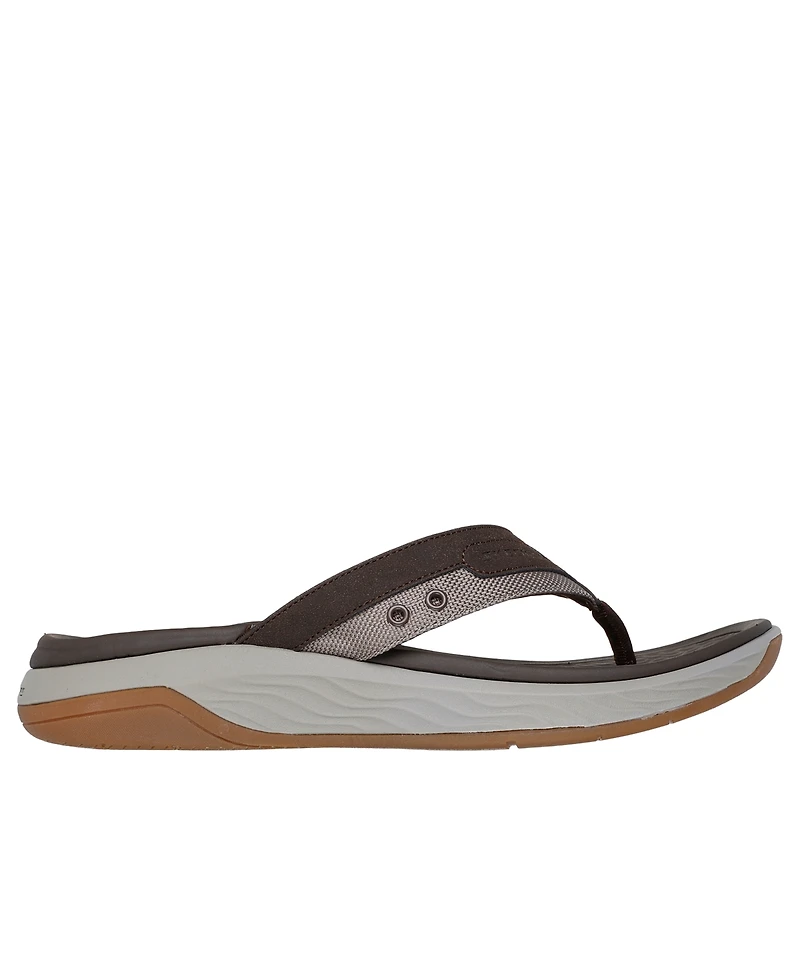 Skechers Men's Relaxed Fit: Silva - Falco Casual Thong Sandals from Finish Line