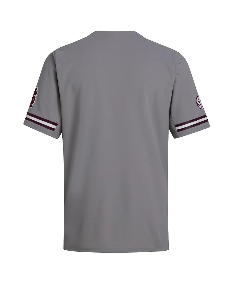 Adidas Men's Gray Mississippi State Bulldogs Replica Baseball Jersey