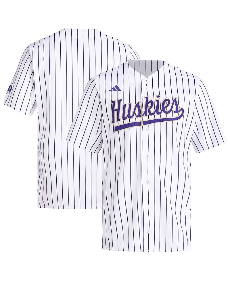 Adidas Men's White Washington Huskies Replica Baseball Jersey